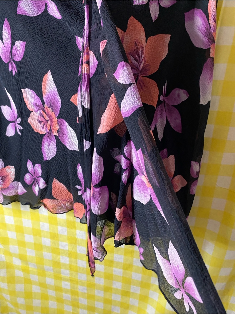 Alfani vintage skirt  silk 100% silk - Picture 3 of 11